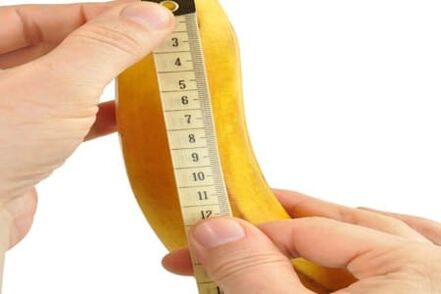 medida de banana simboliza a medida do pênis